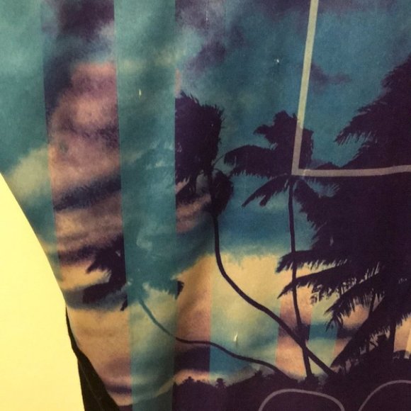 Express Women's Shirt Mesh Graphic Tee XS Purple - Picture 5 of 7